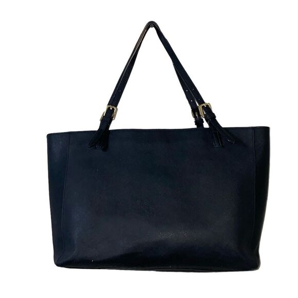 Tory Burch black saffiano Leather Robinson Tote - Picture 2 of 14